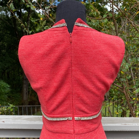 Vintage 60s 70s Rhinestone 2 Pc Cocktail Hostess Maxi Dress Bolero Jacket Set - Picture 8 of 12